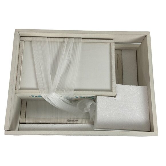 NEW Elegant Designs Costal Beach Wooden Boxes Towel Toilet Paper Holders Decor - Picture 12 of 13